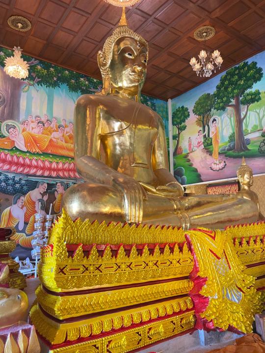 บุญที่ผู้ใจบุญร่วมสร้างฐานพระใกล้สำเร็จแล้ว